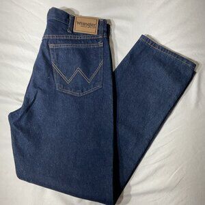 Wrangler Rugged Wear Mens Relaxed Fit Jeans Dark Blue Denim34*32